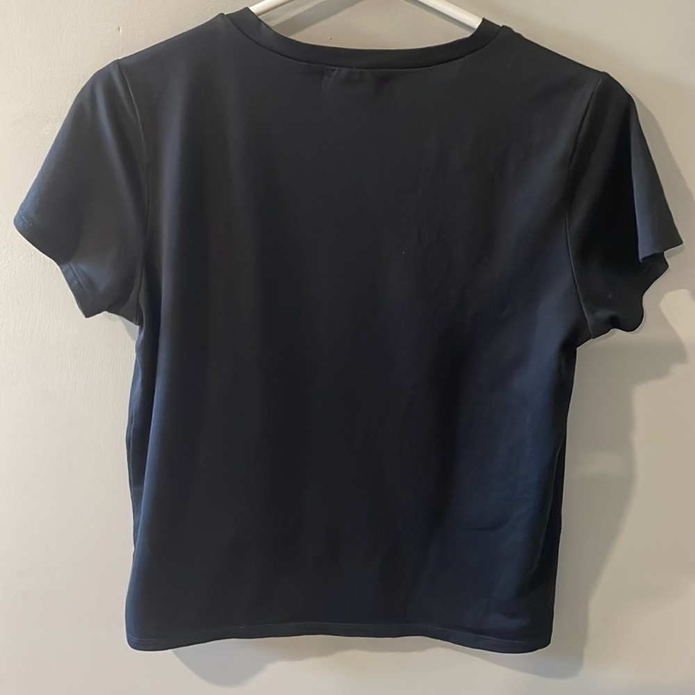 Banana Republic Basic Black V-NeckTee Size Medium - Picture 2 of 3